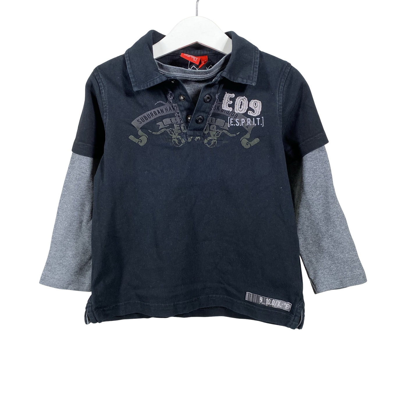 Unisex Esprit - Trikotaažist pluus, suurus 104 - 110 - Must (1)
