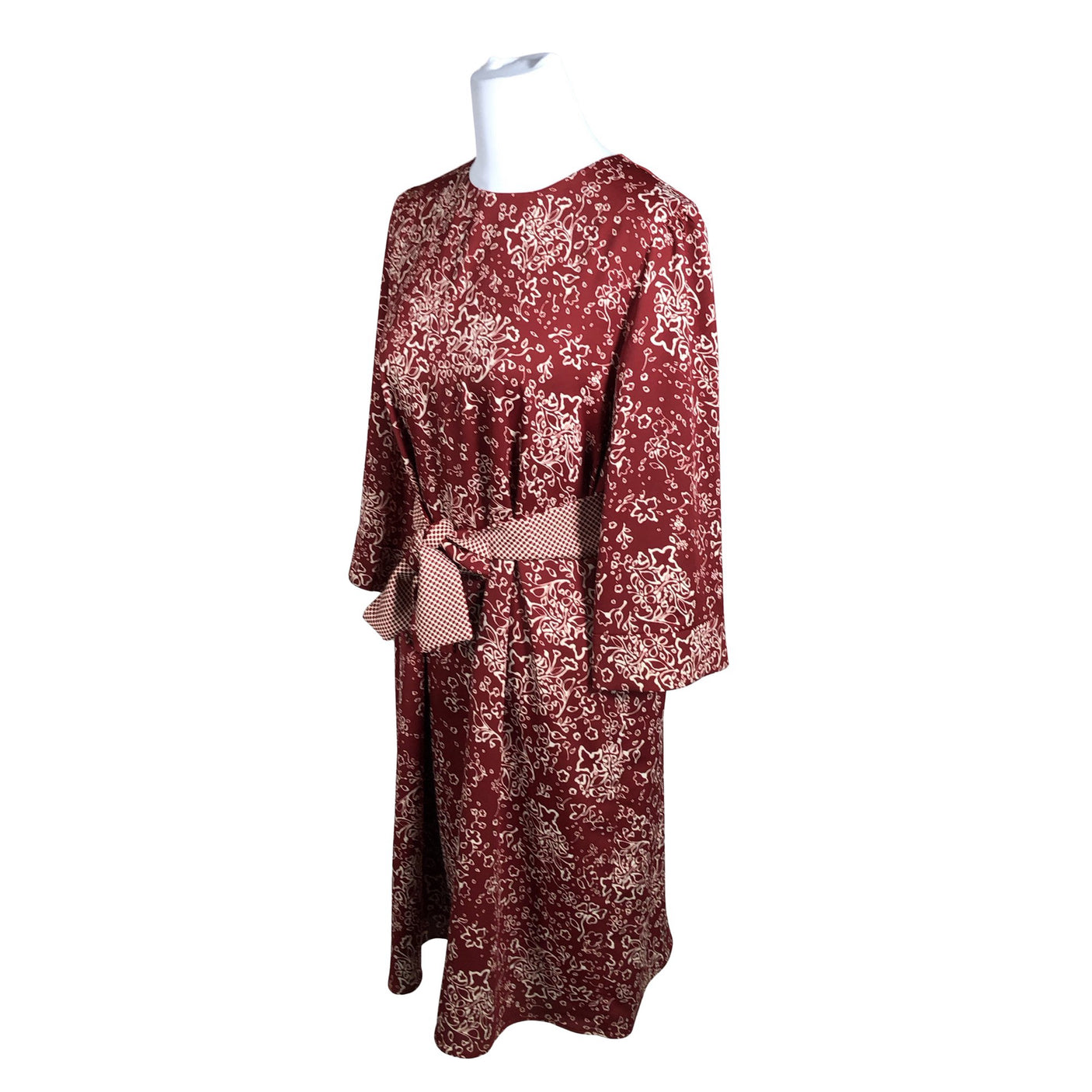 Unisex Marella - Mitteveniv kleit, suurus 40 - Veinipunane (3)