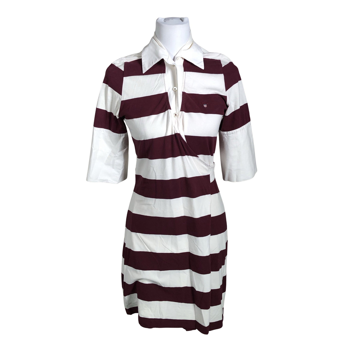 Unisex Gant - Trikotaažist kleit, suurus 38 - Veinipunane (1)