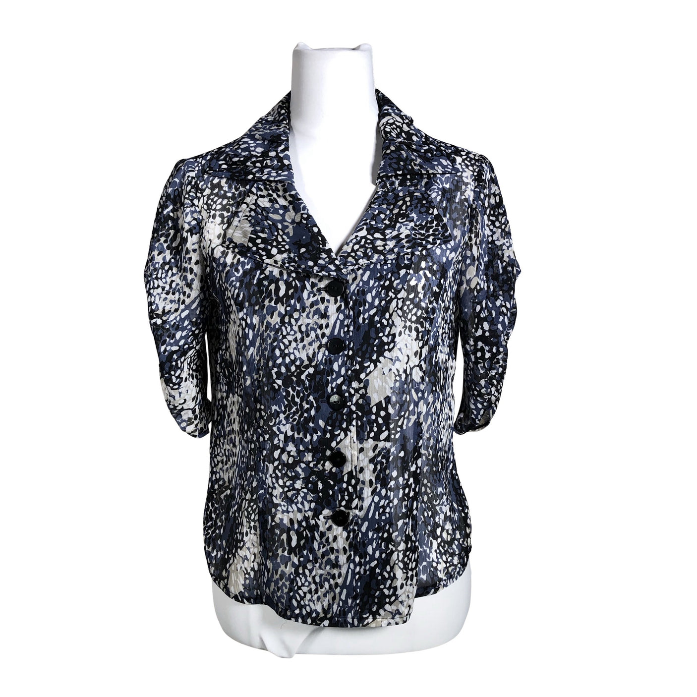 Unisex Voglia - Lühikeste käistega pluus, suurus 36 - Sinine (1)