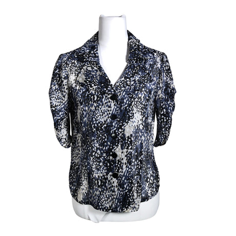 Unisex Voglia - Lühikeste käistega pluus, suurus 36 - Sinine ()