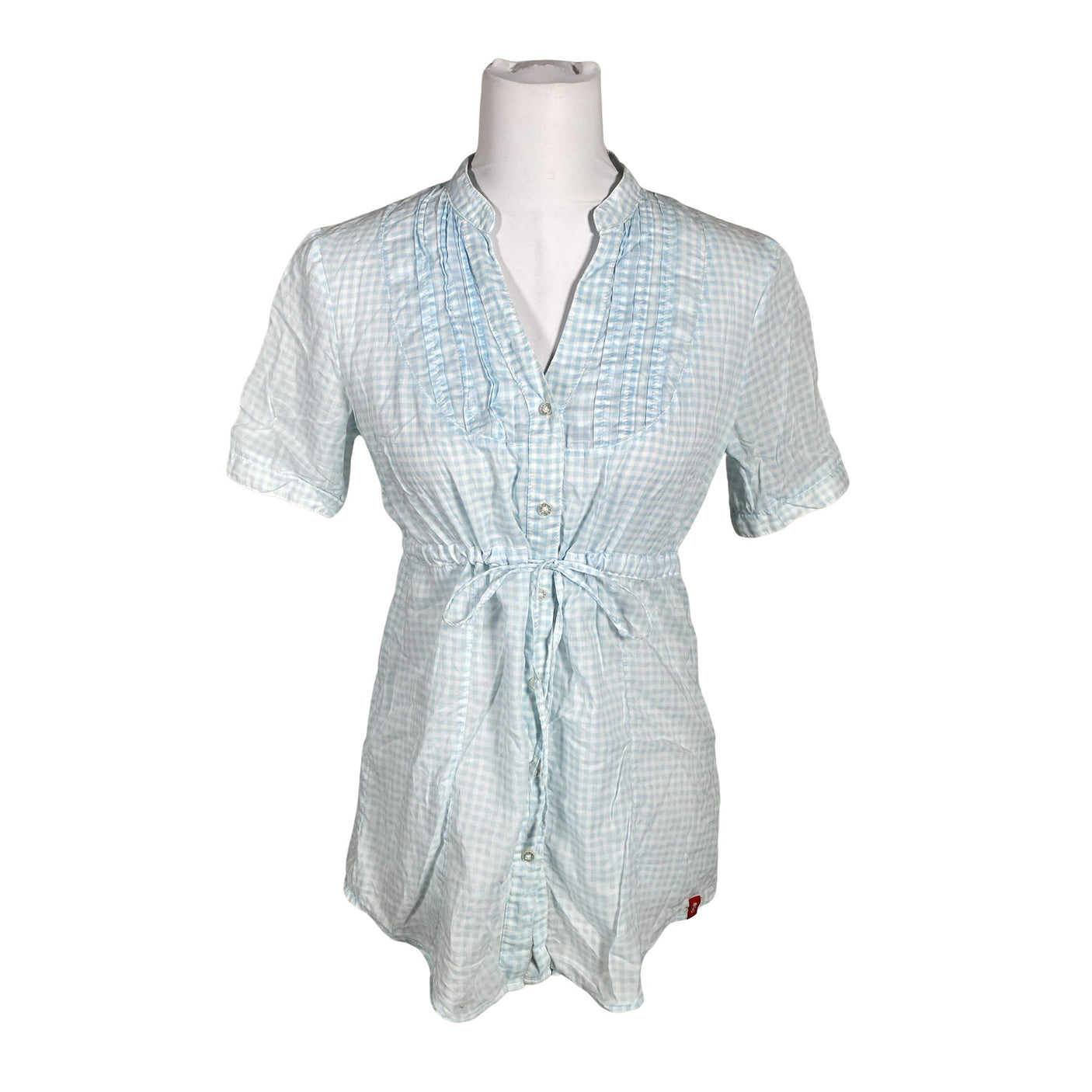 Unisex EDC by Esprit - Lühikeste käistega pluus, suurus 36 - Helesinine (1)