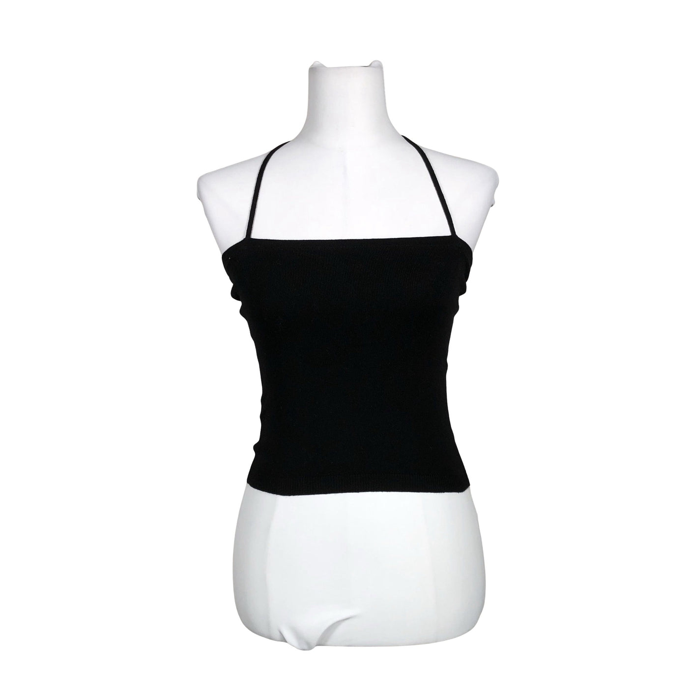 Unisex Sisley - Trikotaažist topp, suurus 36 - Must (1)
