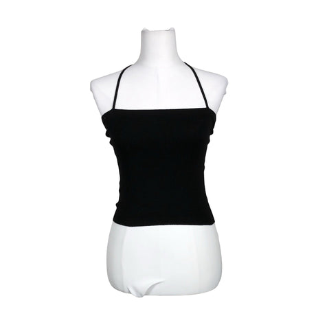 Unisex Sisley - Trikotaažist topp, suurus 36 - Must ()