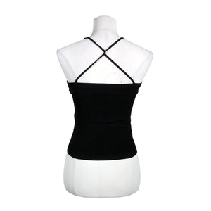 Unisex Sisley - Trikotaažist topp, suurus 36 - Must (2)