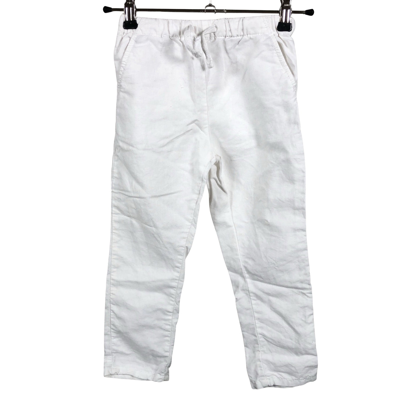 Unisex Next - Mittevenivad püksid, suurus 98 - 104 - Valge (1)