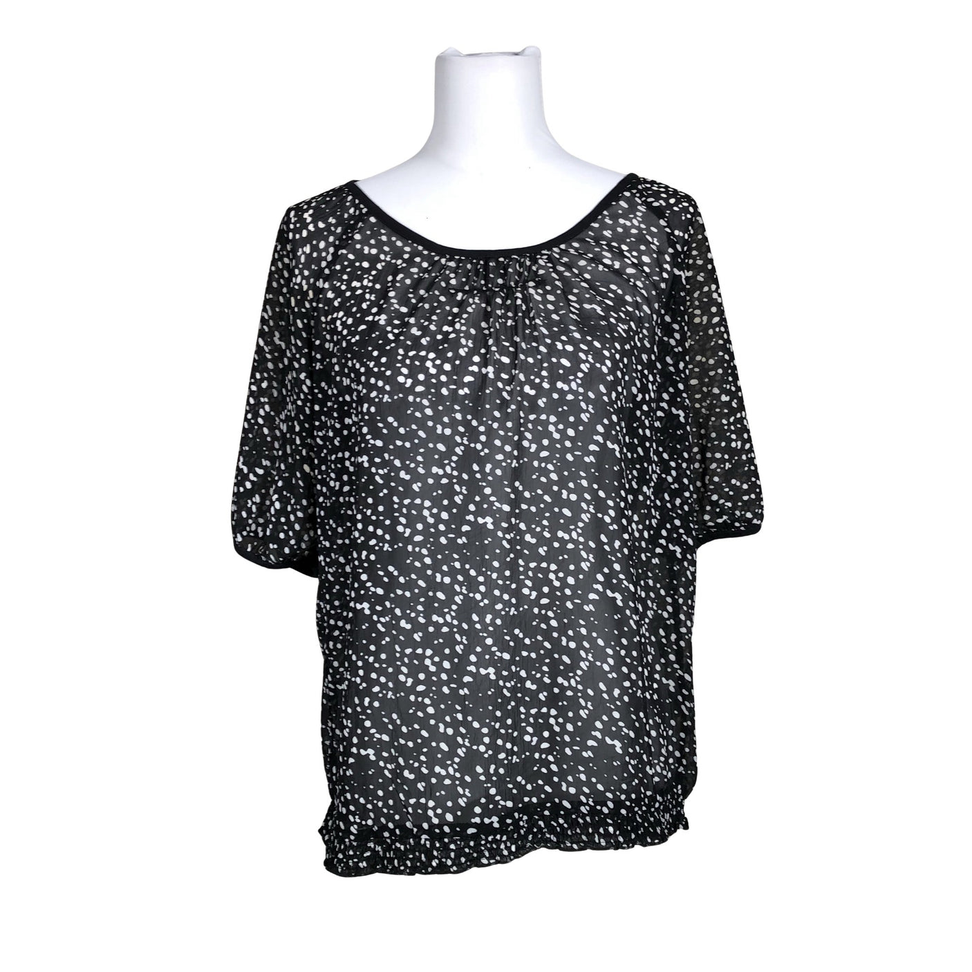 Unisex Esprit - Lühikeste käistega pluus, suurus 38 - Must (1)