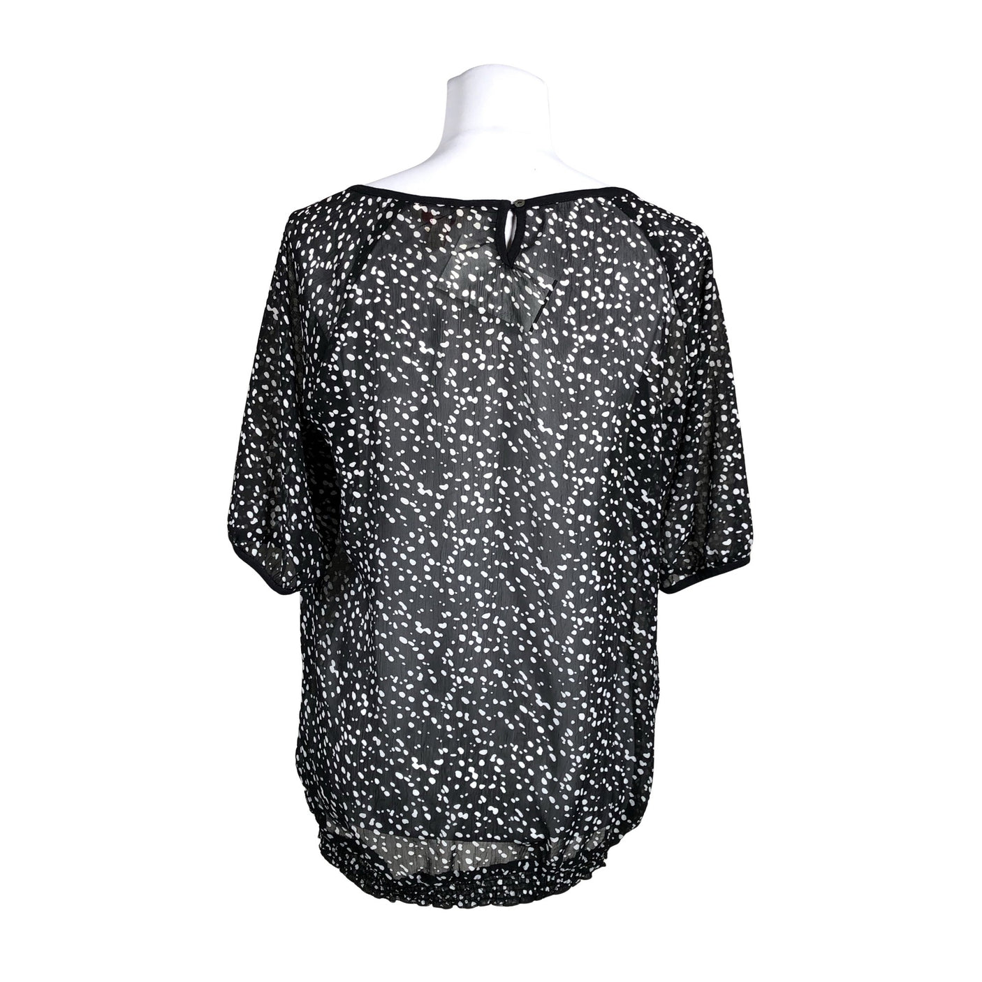 Unisex Esprit - Lühikeste käistega pluus, suurus 38 - Must (2)