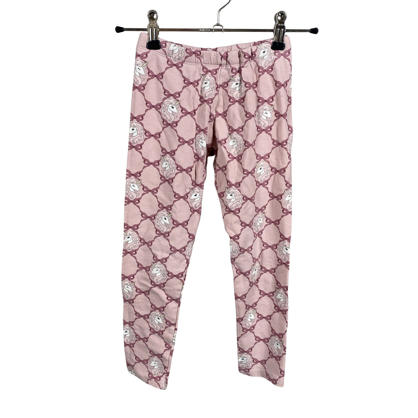 Unisex Lindex - Trikotaažist püksid, suurus 110 - 116 - Heleroosa (1)