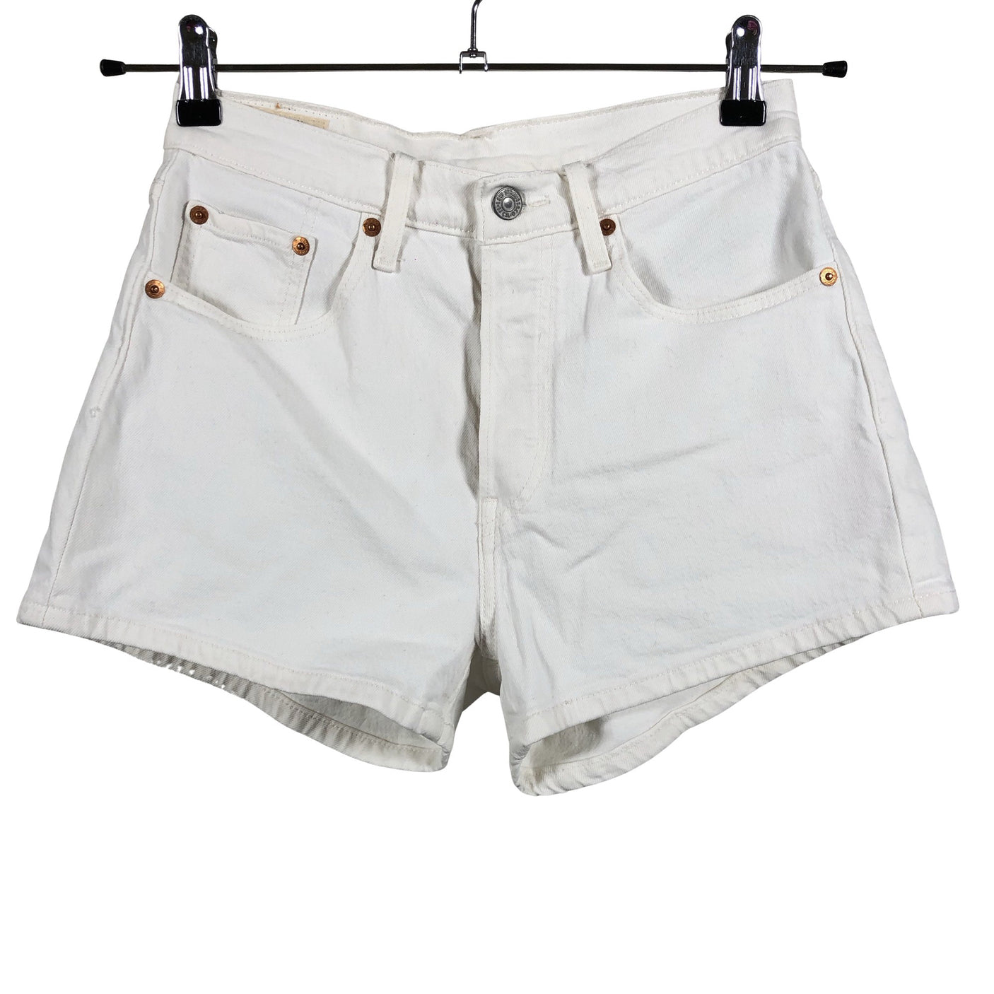 Unisex Levi's - Teksast lühikesed püksid, suurus W27 - Valge (1)
