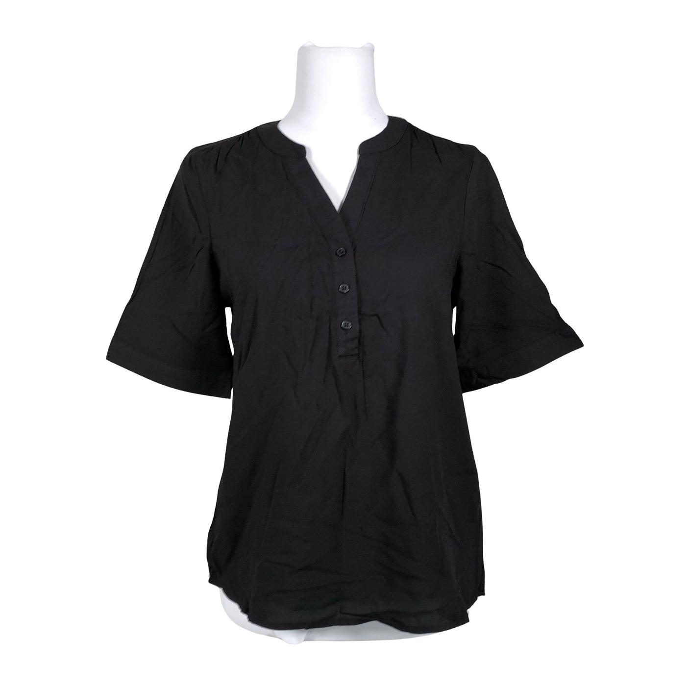 Unisex b.Young - Lühikeste käistega pluus, suurus 36 - Must (1)