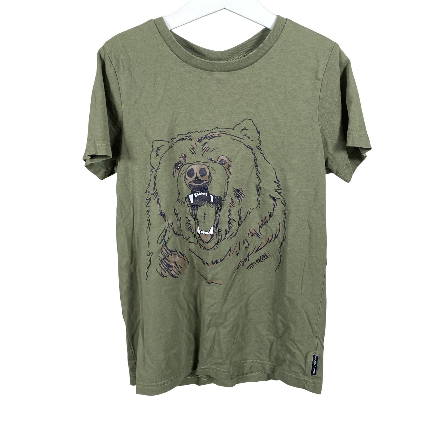 Unisex Polarn O. Pyret - T-särk, suurus 134 - 140 - Roheline (1)