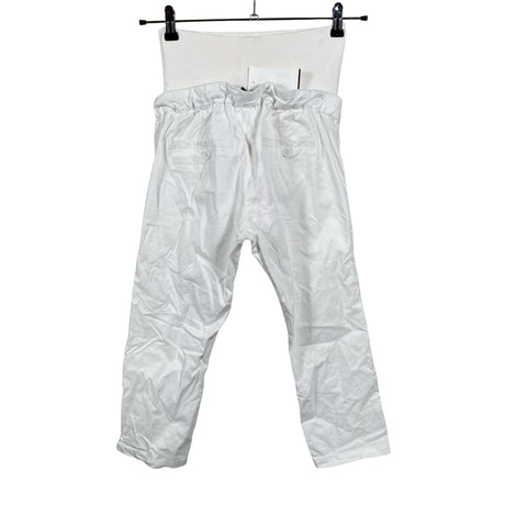 Unisex Mama Licious - Mittevenivad poolpikad püksid, suurus 36 - Valge (2)
