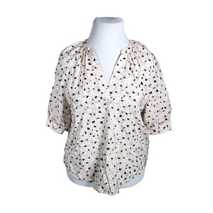 Unisex Holly & Whyte by Lindex - Lühikeste käistega pluus, suurus 44 - Beige (1)