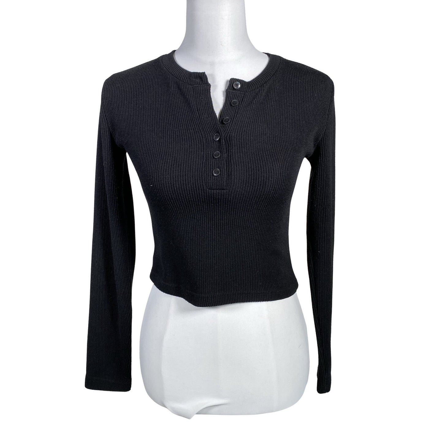 Unisex Rico - Trikotaažist pluus, suurus 36 - Must (1)