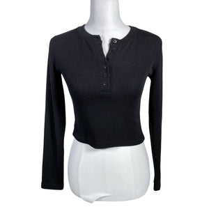 Unisex Rico - Trikotaažist pluus, suurus 36 - Must (1)