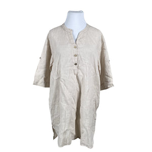 Unisex Cream - Mitteveniv kleit, suurus 44 - Beige (1)