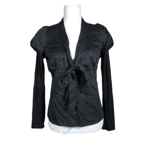 Unisex Kookai - Lühikeste käistega pluus, suurus 40 - Must (1)