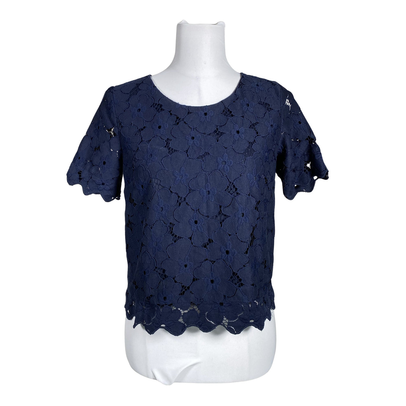 Unisex Holly & Whyte by Lindex - Lühikeste käistega pluus, suurus 38 - Sinine (1)