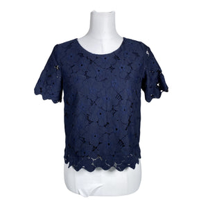 Unisex Holly & Whyte by Lindex - Lühikeste käistega pluus, suurus 38 - Sinine (1)