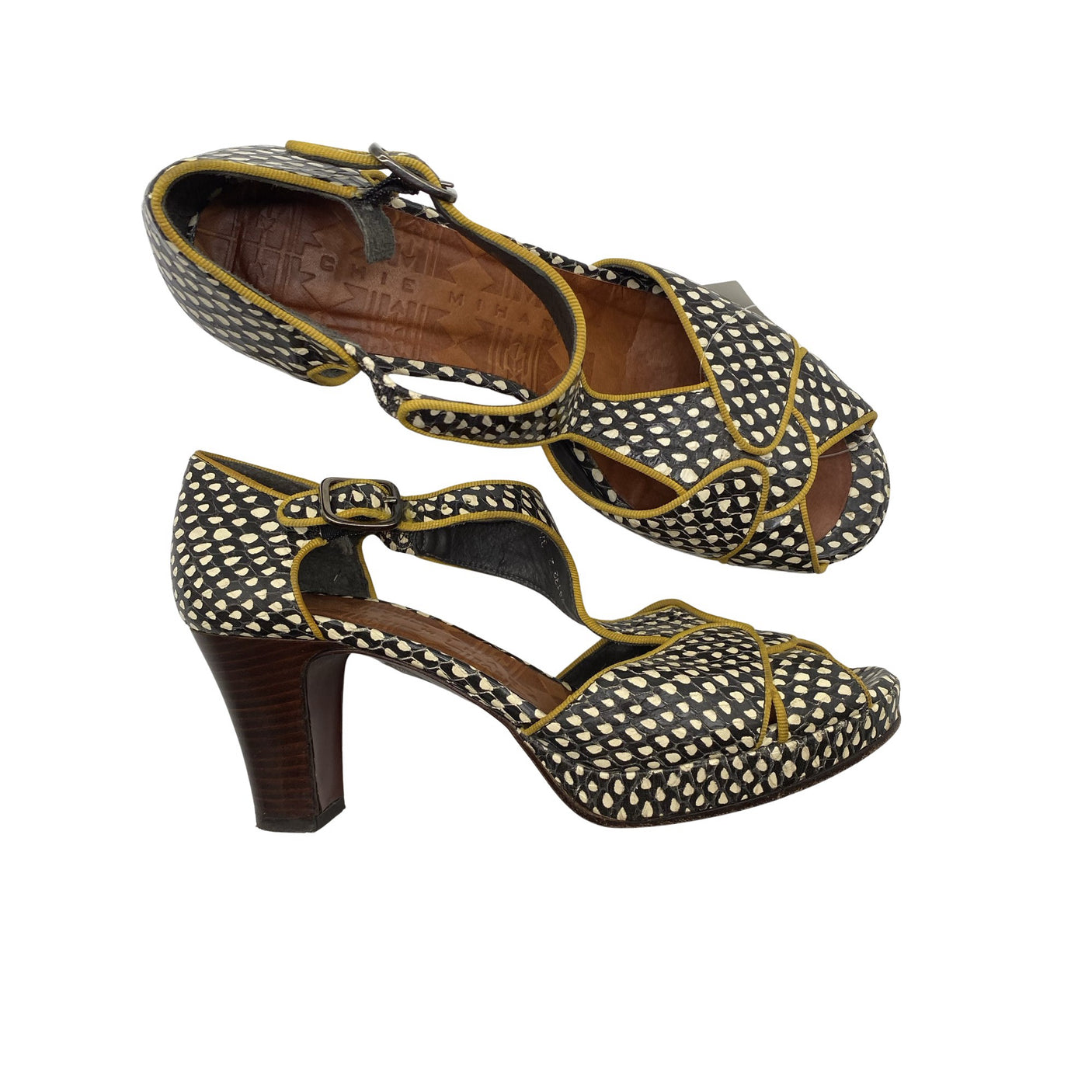 Unisex Chie Mihara - Lahtise ninaga kontsakingad, suurus 37 - Must (1)