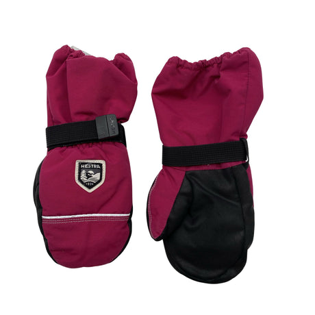 Unisex Hestra - Talvekindad, suurus 3 - 4 vuotta - Roosa ()