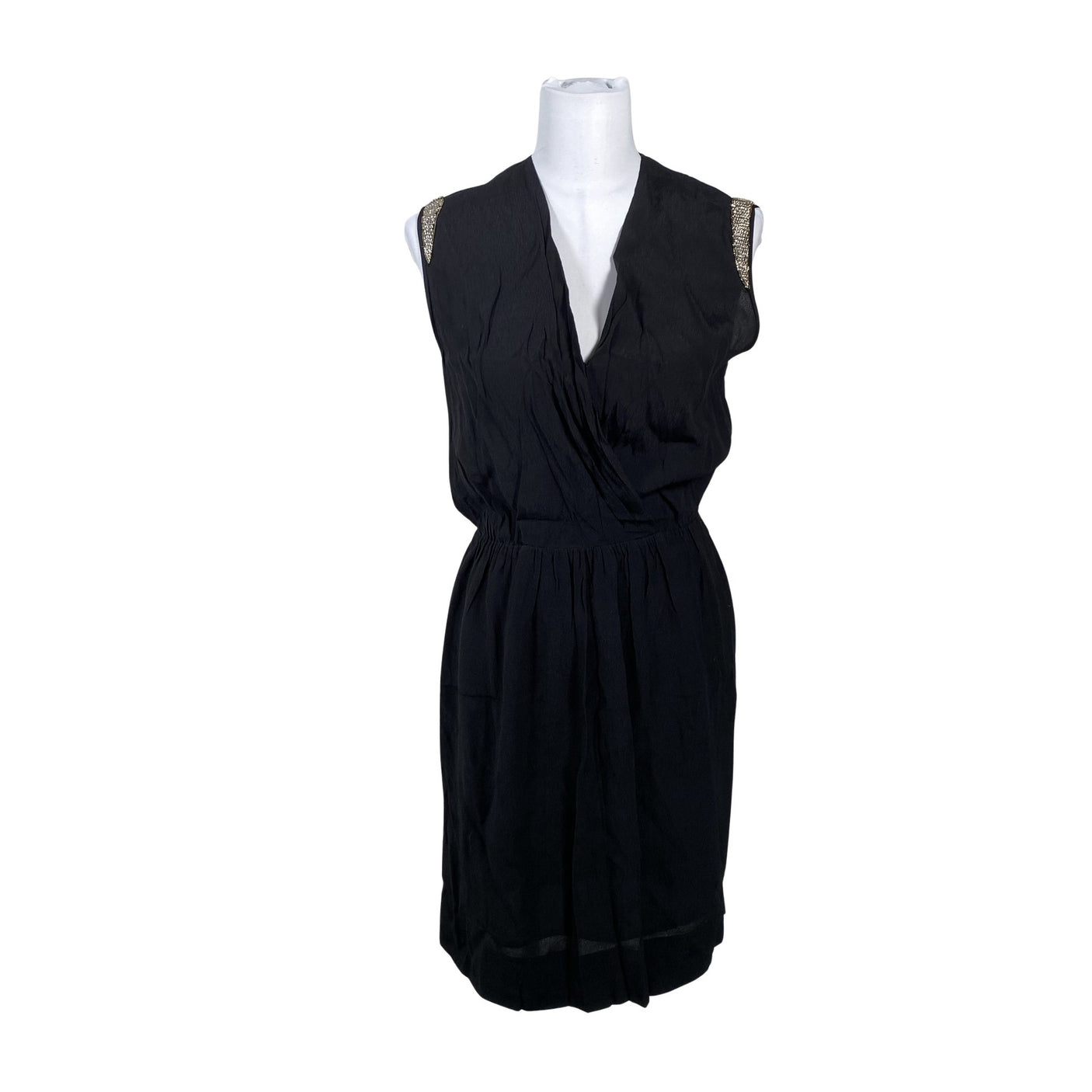 Unisex Sandro Paris - Õhuke kleit, suurus 38 - Must (1)