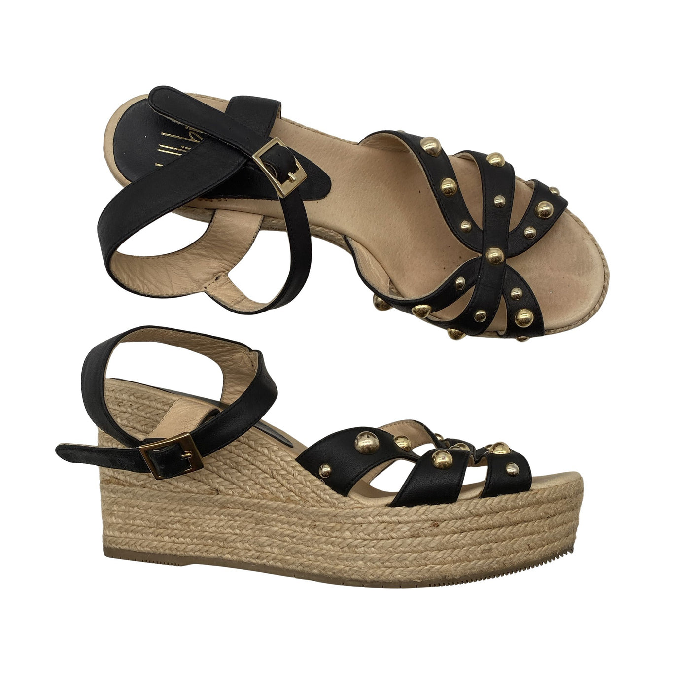Unisex Billi Bi - Kiilkontsaga rihmikud, suurus 39 - Must (1)