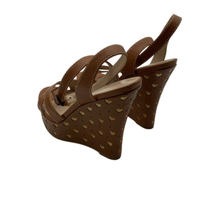 Unisex Love Moschino - Kiilkontsaga rihmikud, suurus 40 - Pruun (3)