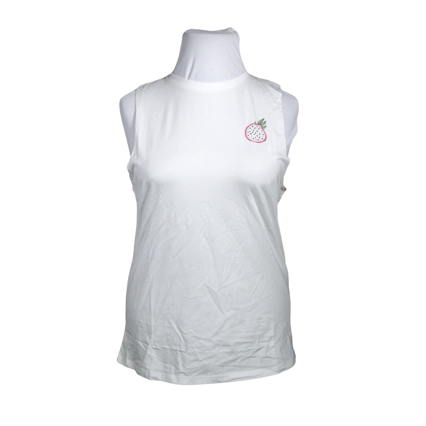 Unisex Shaken - Trikotaažist topp, suurus 42 - Valge (1)