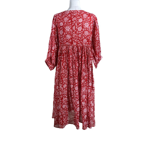 Unisex Daughters of India - Mitteveniv kleit, suurus 40 - Punane (2)