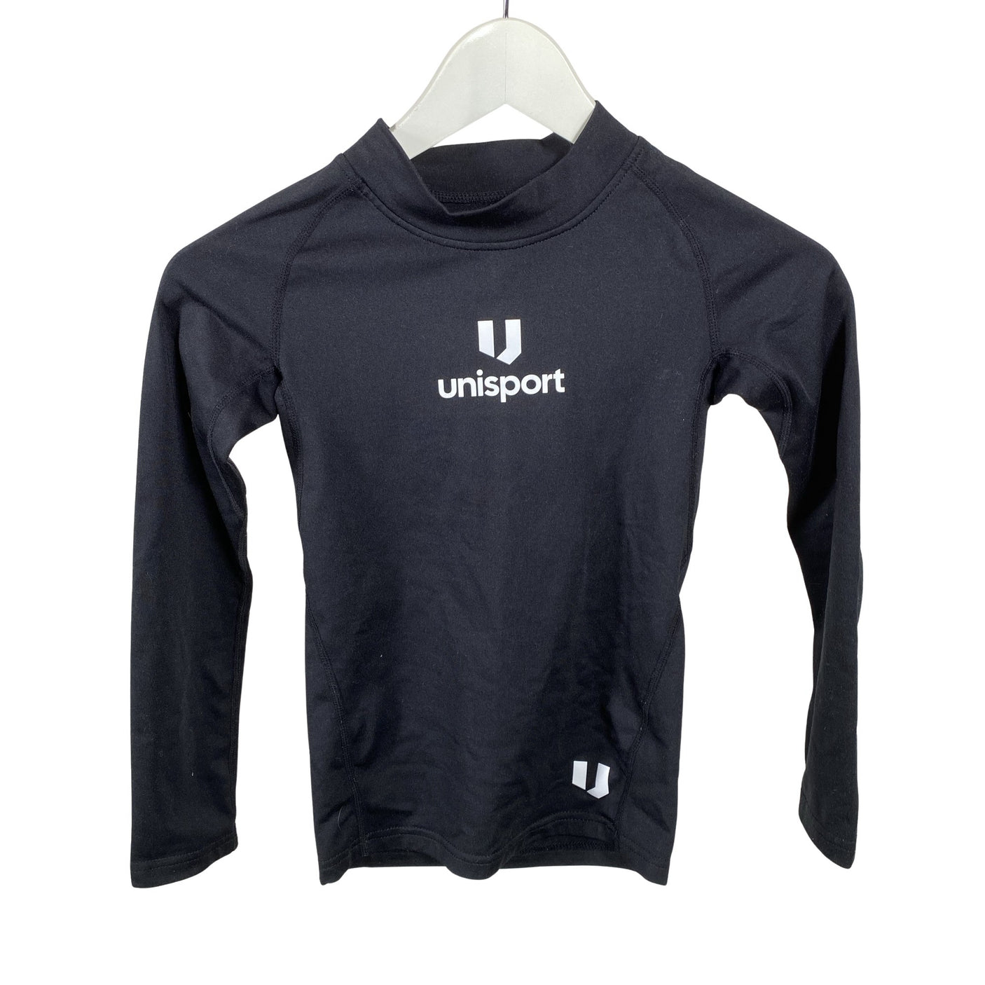 Unisex Unisport - Spordisärk, pikad käised, suurus 122 - 128 - Must (1)