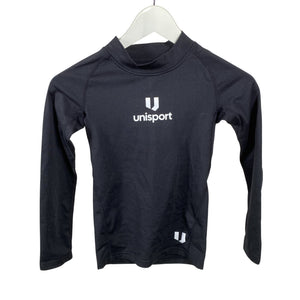Unisex Unisport - Spordisärk, pikad käised, suurus 122 - 128 - Must (1)