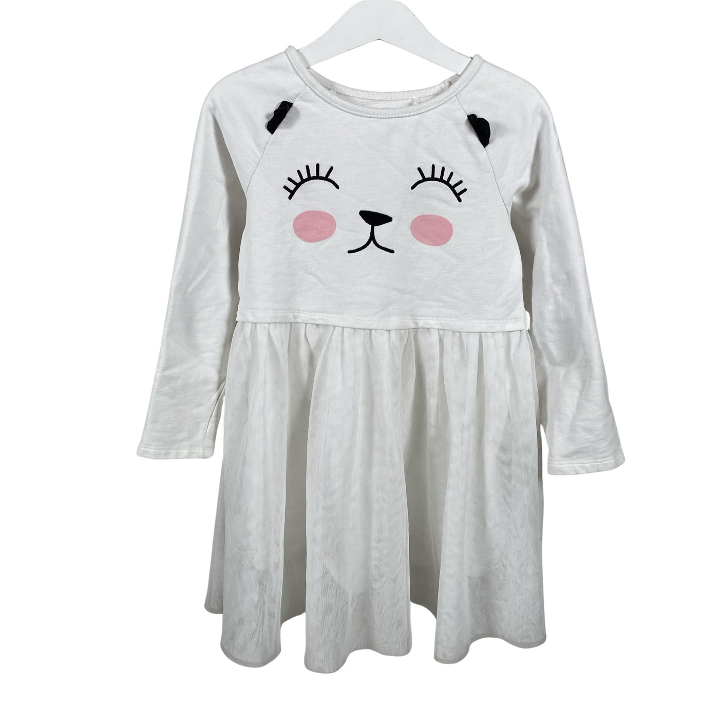Unisex Bogi - Trikotaažist kleit, suurus 116 - 122 - Valge (1)