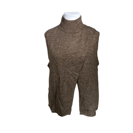Unisex Kaffe - Kootud vest, suurus 42 - Pruun ()