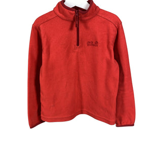 Unisex Jack Wolfskin - Fliispluus, suurus 122 - 128 - Punane (1)