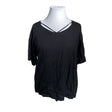 Unisex Zizzi - Lühikeste käistega pluus, suurus 42 - Must ()
