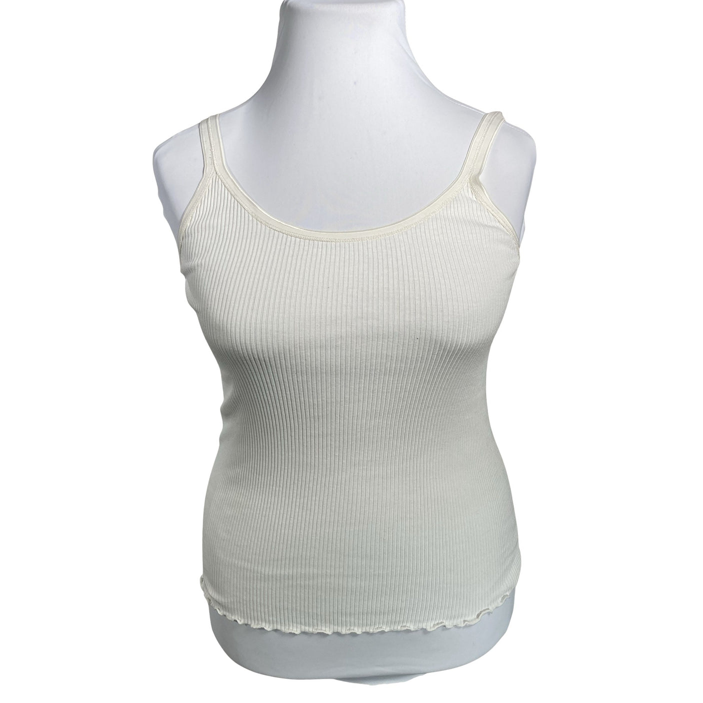 Unisex Rosemunde - Trikotaažist topp, suurus 42 - Valge (1)