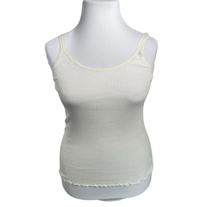 Unisex Rosemunde - Trikotaažist topp, suurus 42 - Valge (1)