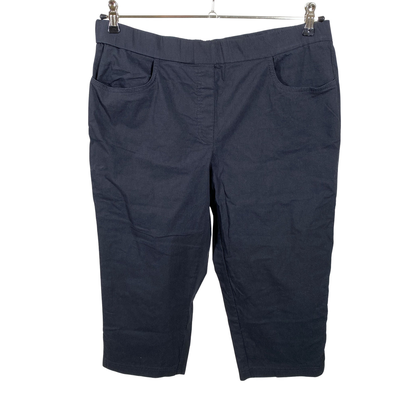 Unisex Adelina - Mittevenivad poolpikad püksid, suurus XS - Must (1)