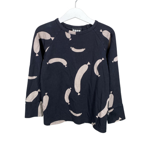 Unisex Papu - Trikotaažist pluus, suurus 110 - 116 - Must ()