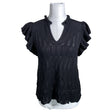 Unisex Mos Mosh - Lühikeste käistega pluus, suurus 36 - Must ()