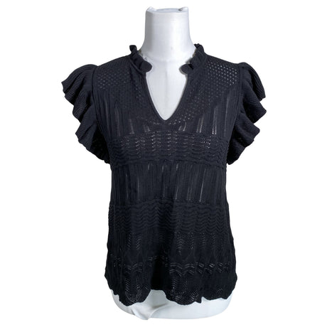 Unisex Mos Mosh - Lühikeste käistega pluus, suurus 36 - Must ()