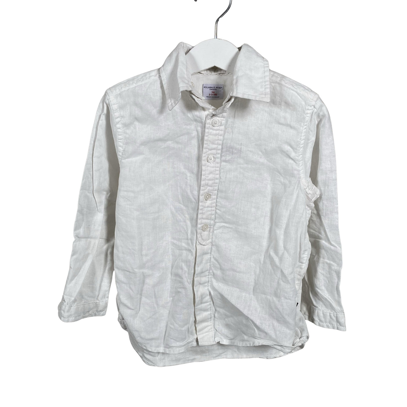 Unisex Polarn O. Pyret - Triiksärk, suurus 92 - 98 - Valge (1)