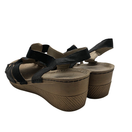 Unisex Inblu - Kiilkontsaga rihmikud, suurus 40 - Must (2)