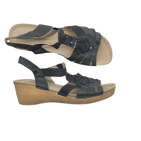 Unisex Inblu - Kiilkontsaga rihmikud, suurus 40 - Must ()