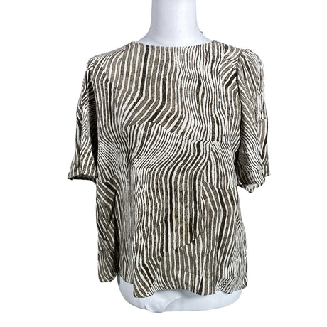 Unisex Selected - Lühikeste käistega pluus, suurus 40 - Pruun ()