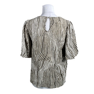 Unisex Selected - Lühikeste käistega pluus, suurus 40 - Pruun (2)