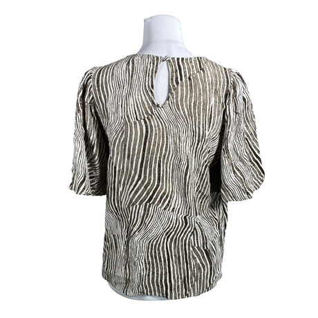 Unisex Selected - Lühikeste käistega pluus, suurus 40 - Pruun (2)