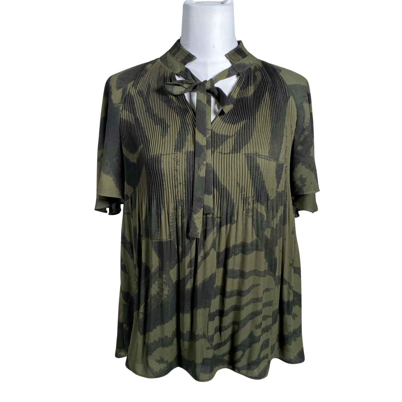 Unisex Lauren Ralph Lauren - Lühikeste käistega pluus, suurus 38 - Roheline (1)